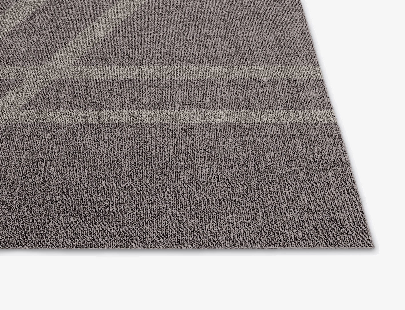 Rake Minimalist Square Flatweave New Zealand Wool Custom Rug by Rug Artisan