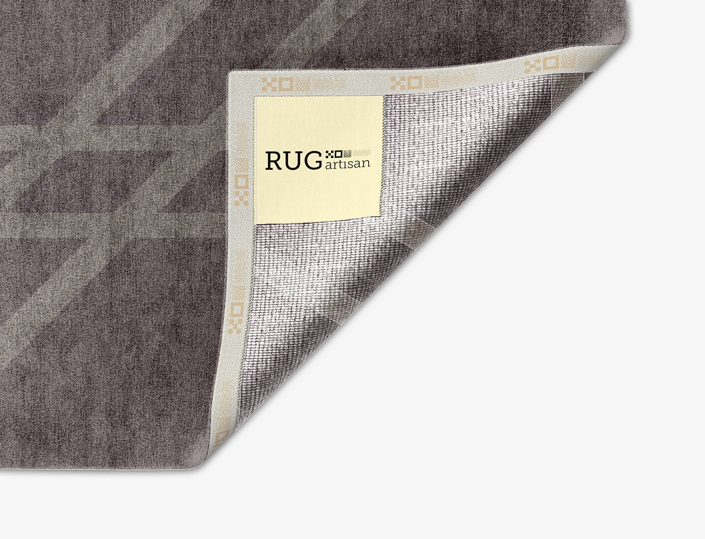 Rake Minimalist Arch Hand Knotted Bamboo Silk Custom Rug by Rug Artisan