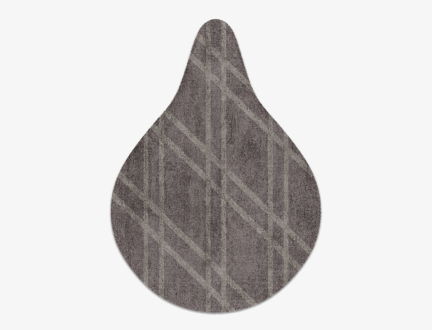 Rake Minimalist Drop Hand Knotted Bamboo Silk Custom Rug by Rug Artisan