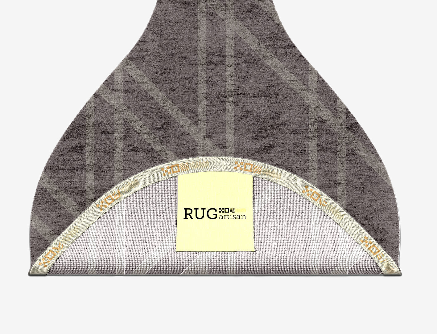 Rake Minimalist Drop Hand Knotted Bamboo Silk Custom Rug by Rug Artisan