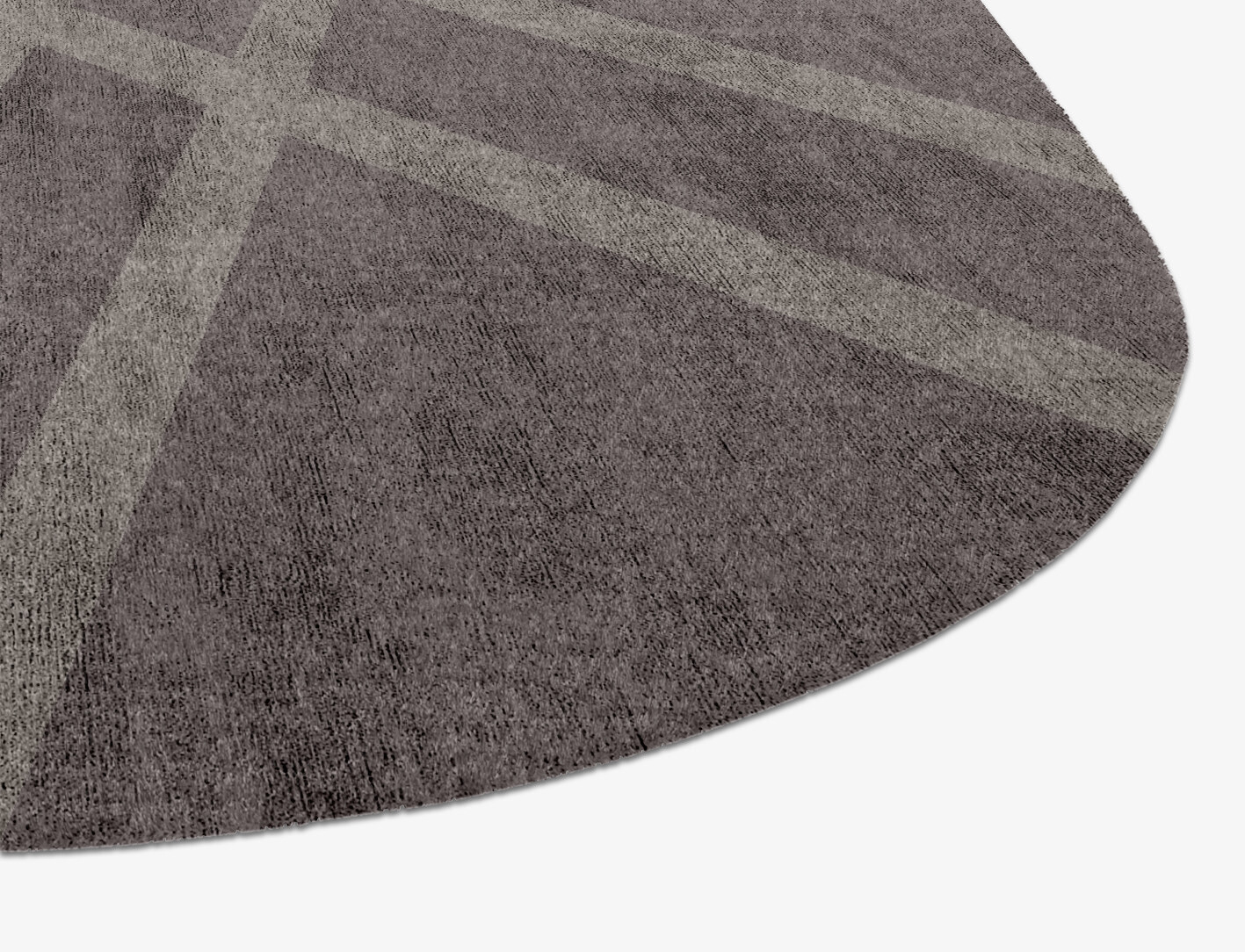 Rake Minimalist Eight Hand Knotted Bamboo Silk Custom Rug by Rug Artisan