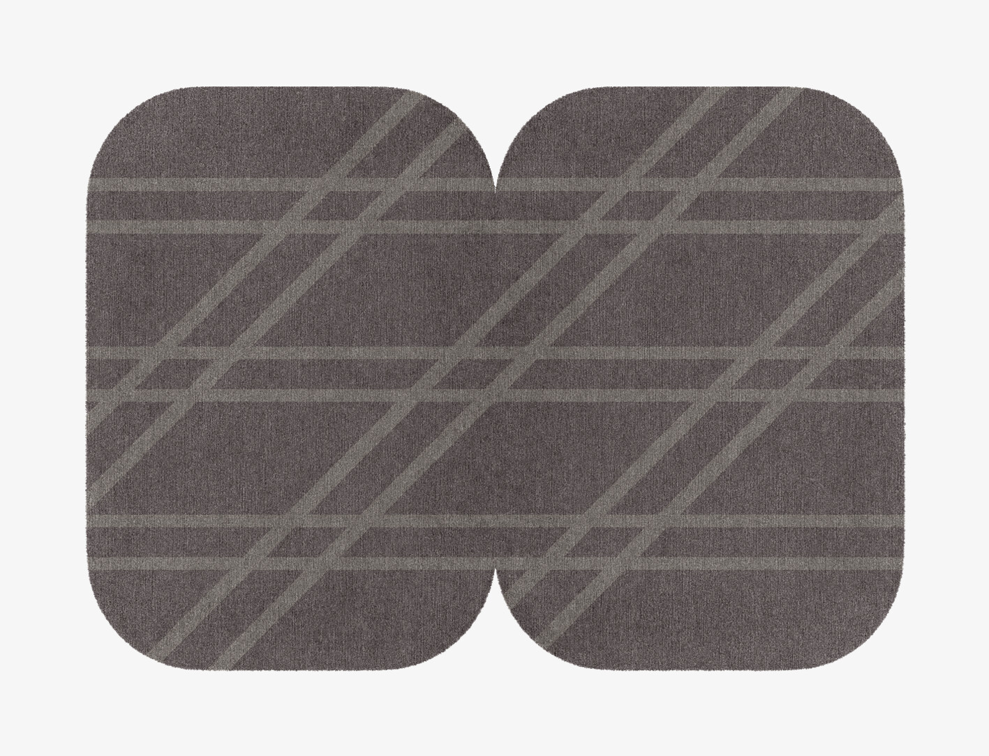 Rake Minimalist Eight Hand Knotted Tibetan Wool Custom Rug by Rug Artisan