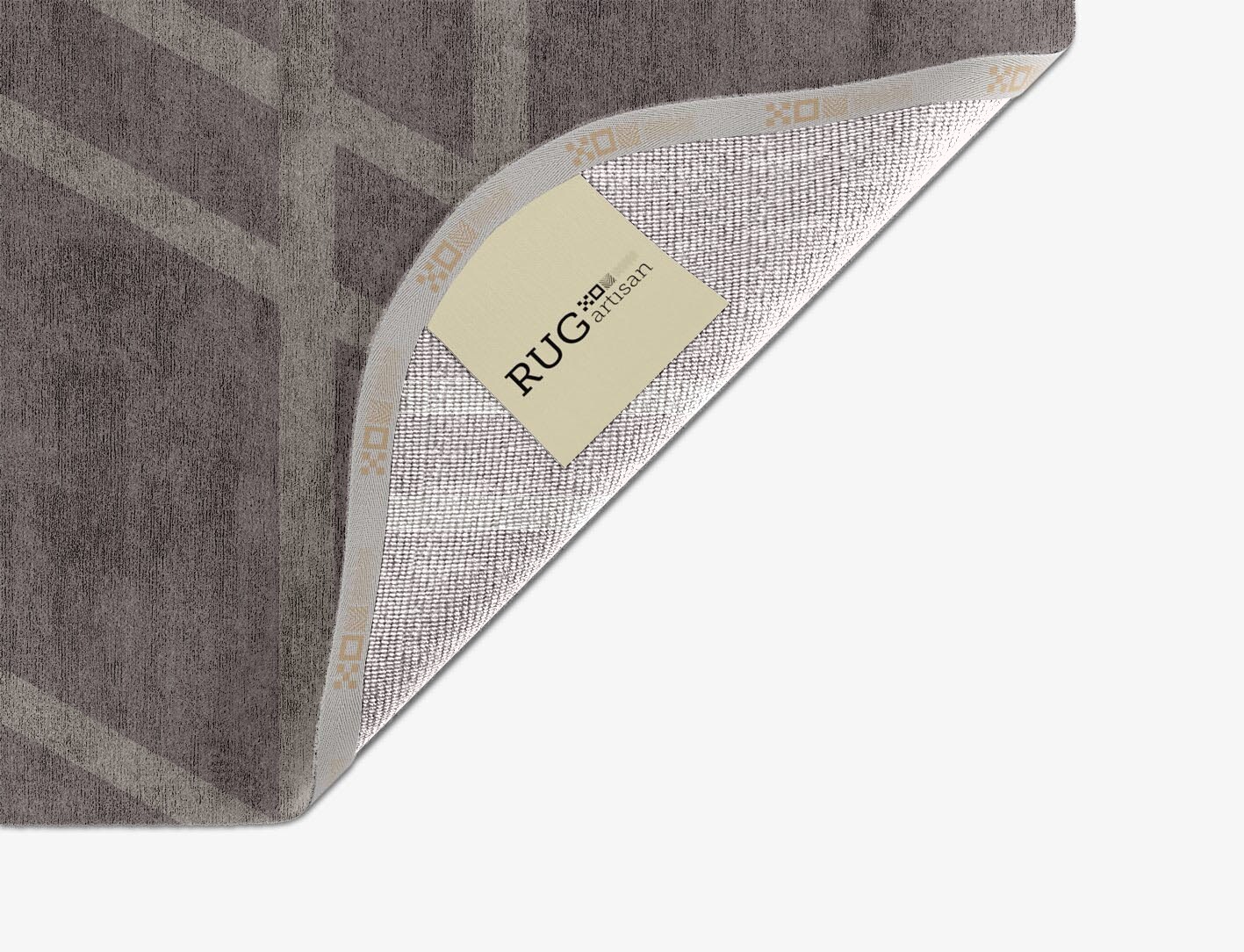 Rake Minimalist Oblong Hand Knotted Bamboo Silk Custom Rug by Rug Artisan