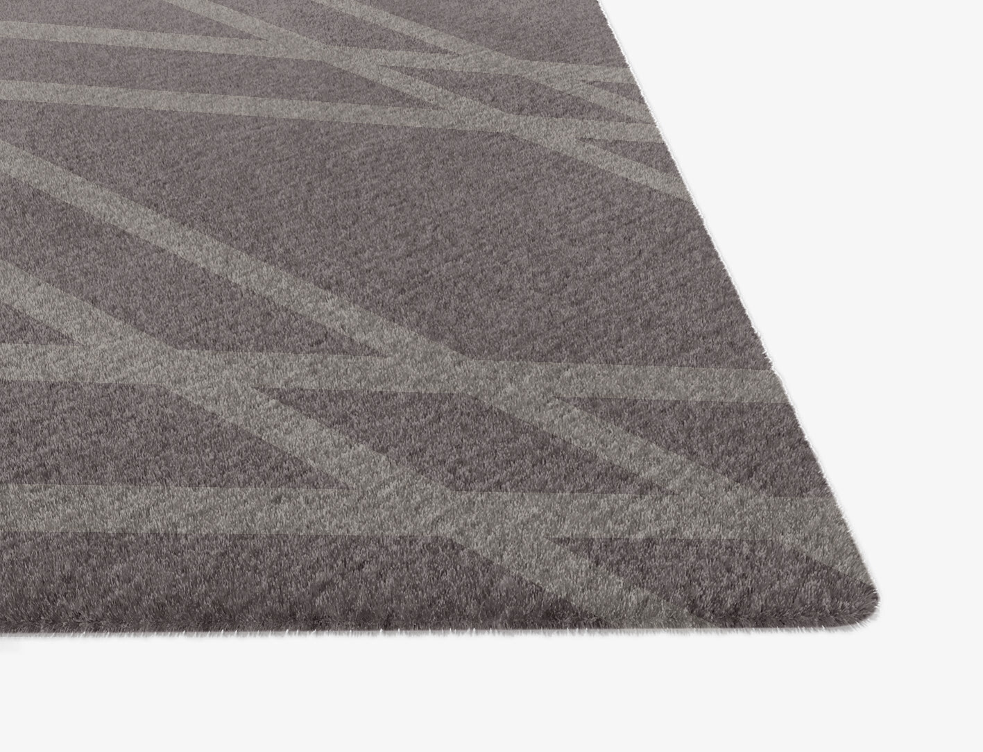 Rake Minimalist Ogee Hand Knotted Tibetan Wool Custom Rug by Rug Artisan