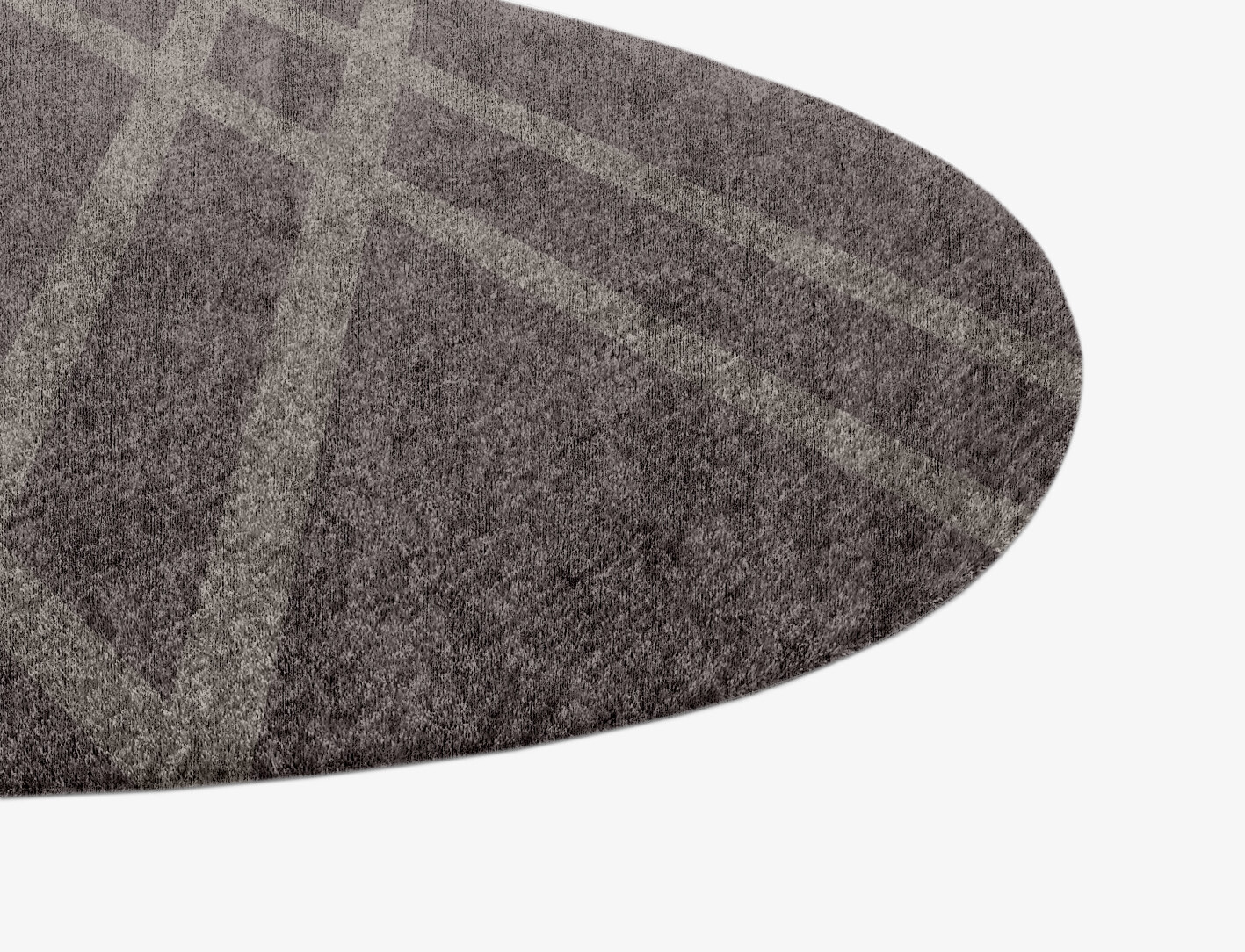 Rake Minimalist Splash Hand Knotted Bamboo Silk Custom Rug by Rug Artisan