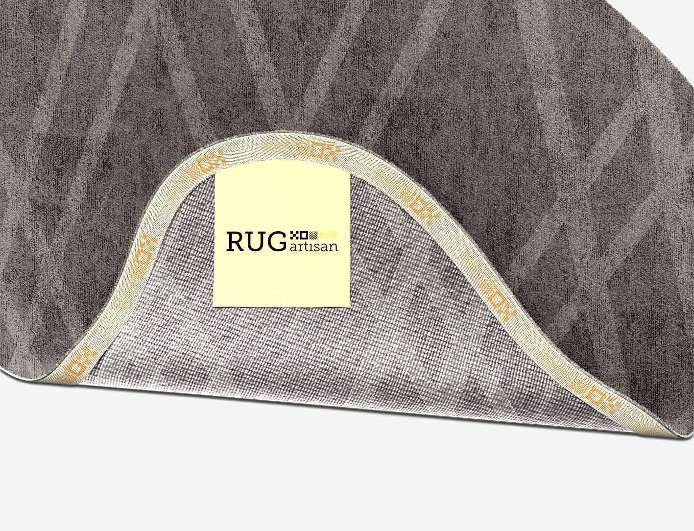 Rake Minimalist Splash Hand Knotted Bamboo Silk Custom Rug by Rug Artisan