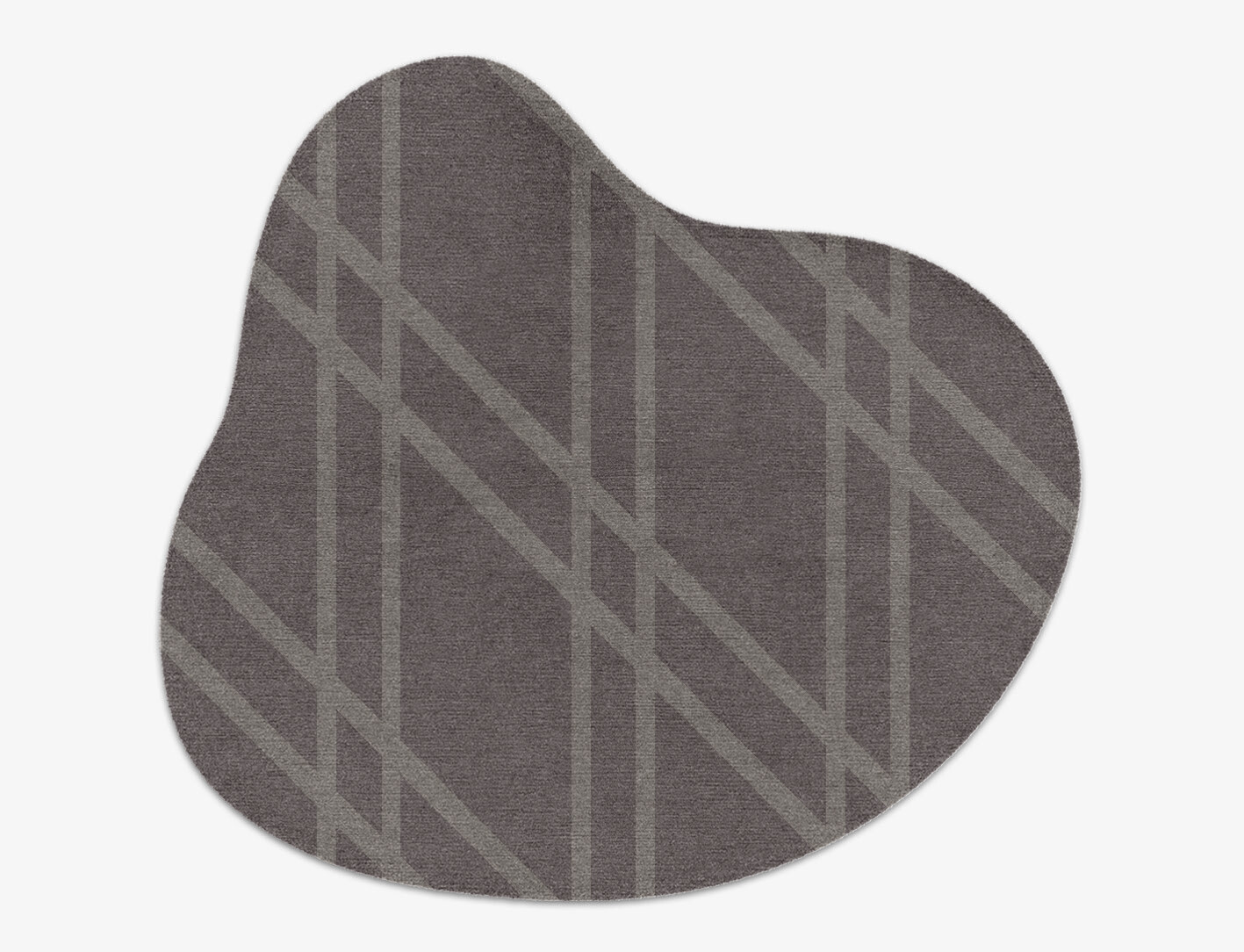Rake Minimalist Splash Hand Knotted Tibetan Wool Custom Rug by Rug Artisan