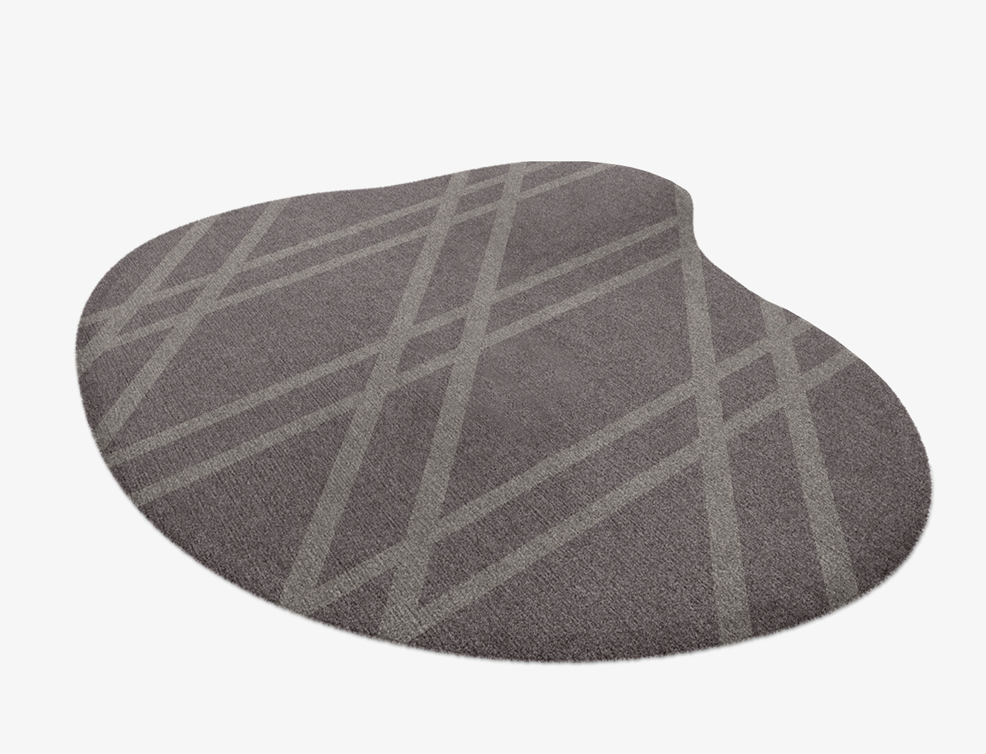 Rake Minimalist Splash Hand Knotted Tibetan Wool Custom Rug by Rug Artisan