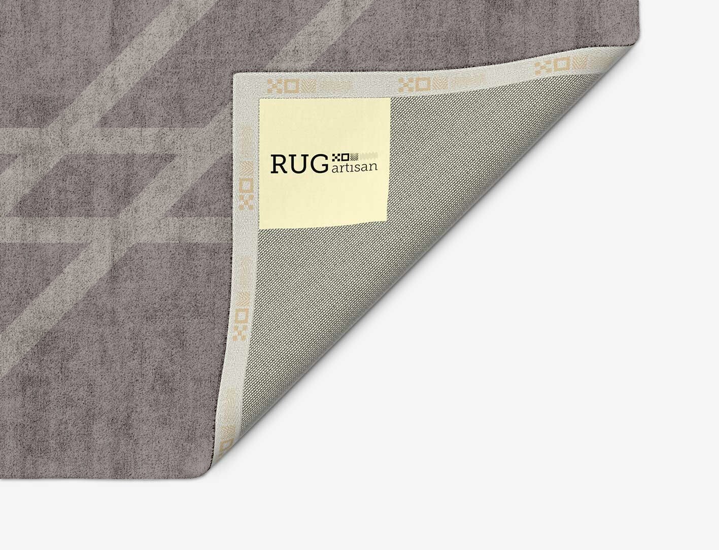 Rake Minimalist Arch Hand Tufted Bamboo Silk Custom Rug by Rug Artisan