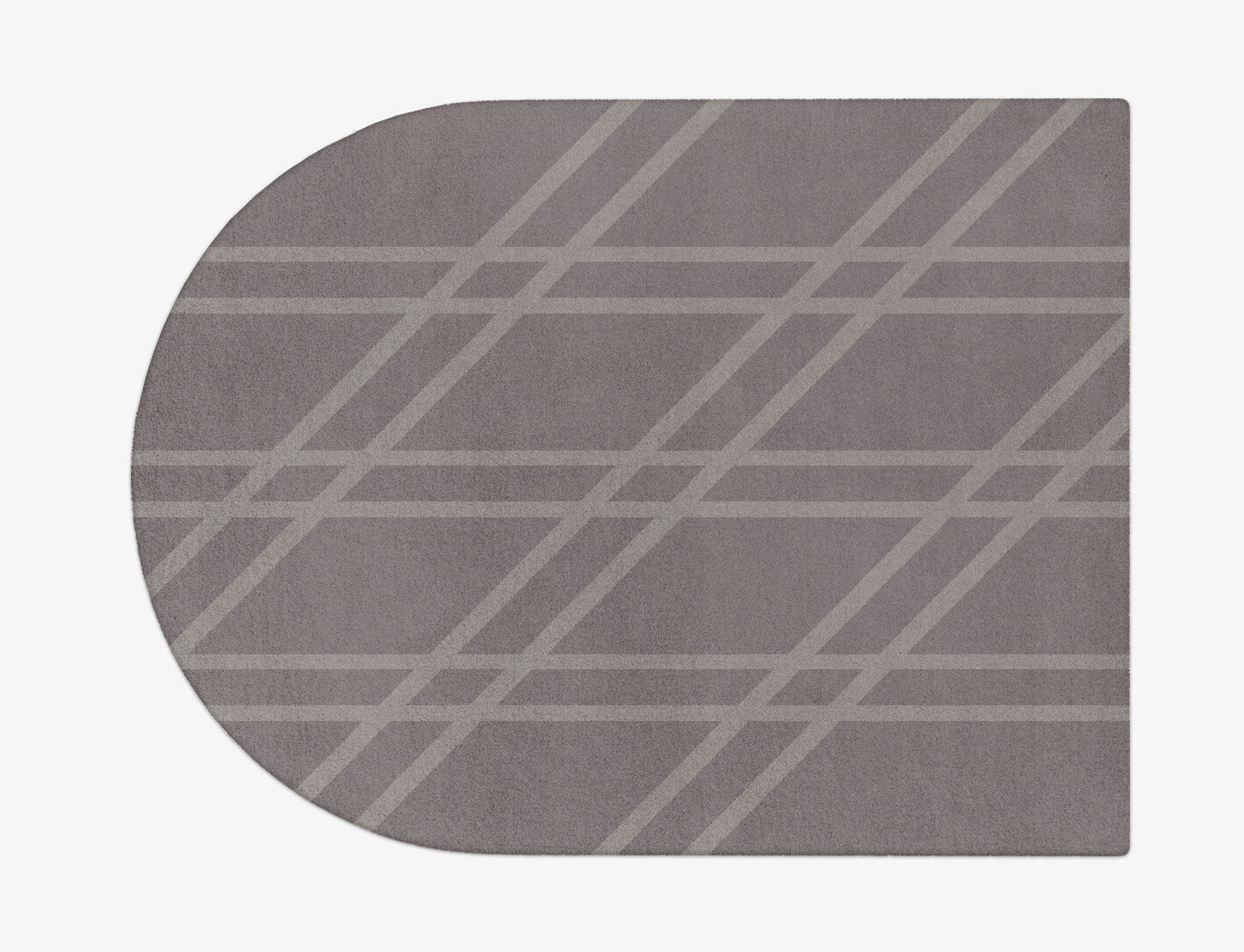 Rake Minimalist Arch Hand Tufted Pure Wool Custom Rug by Rug Artisan