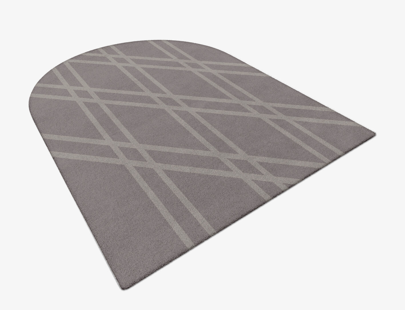 Rake Minimalist Arch Hand Tufted Pure Wool Custom Rug by Rug Artisan