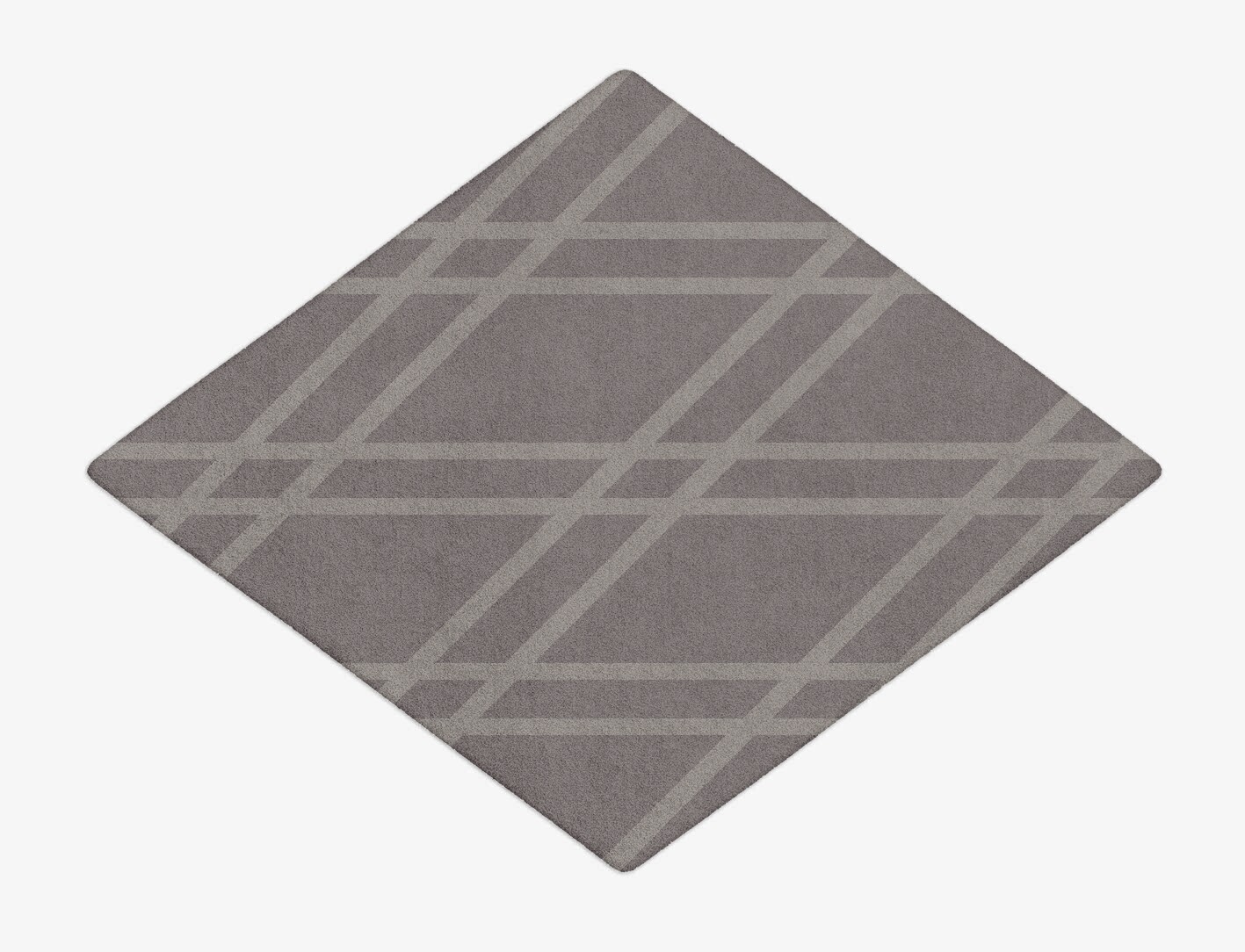 Rake Minimalist Diamond Hand Tufted Pure Wool Custom Rug by Rug Artisan