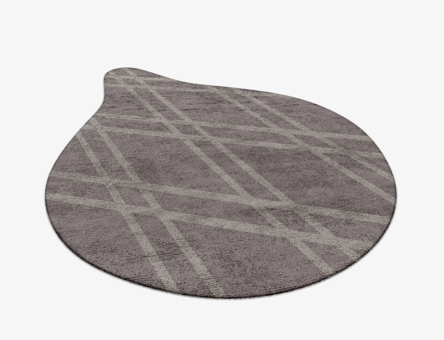 Rake Minimalist Drop Hand Tufted Bamboo Silk Custom Rug by Rug Artisan