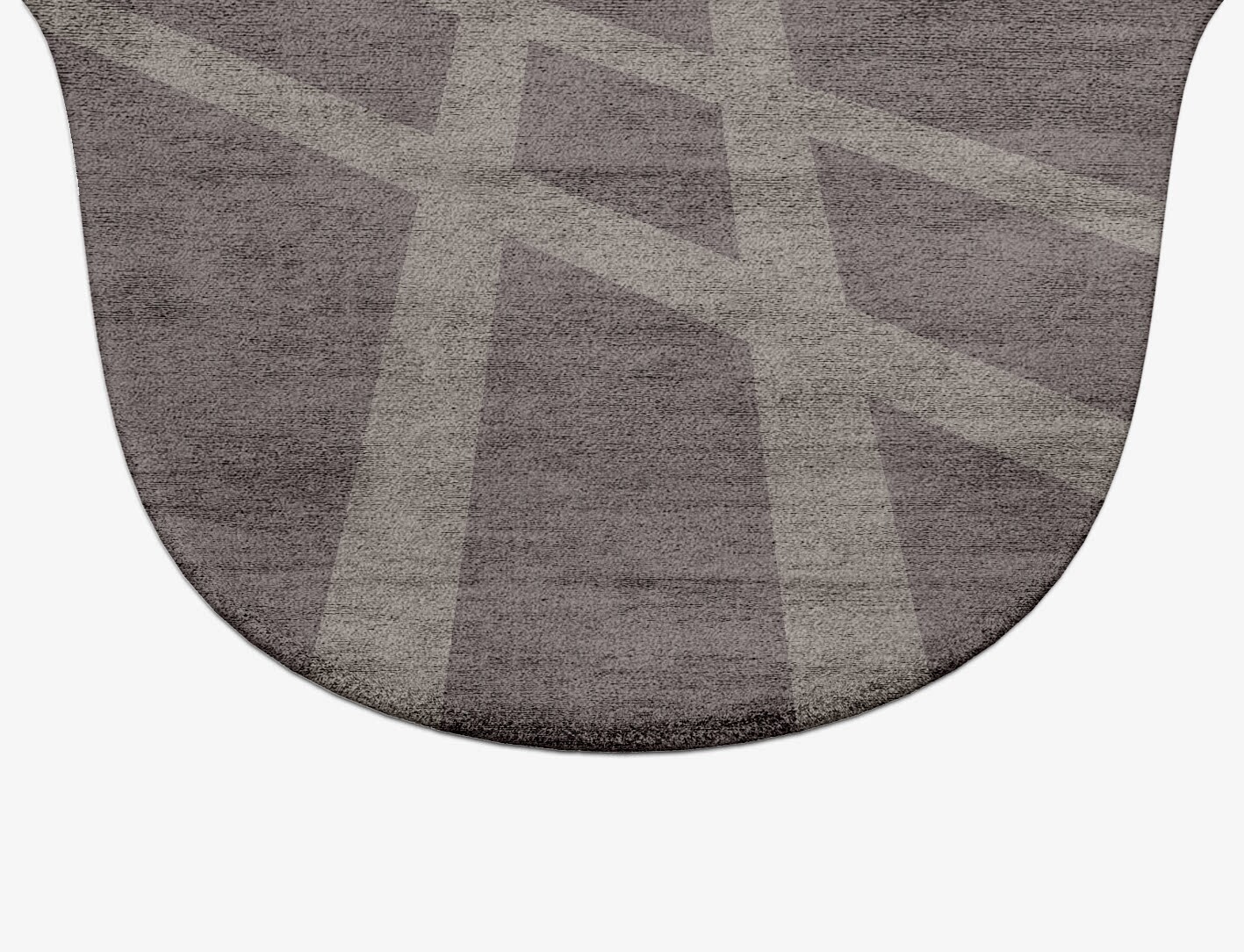 Rake Minimalist Drop Hand Tufted Bamboo Silk Custom Rug by Rug Artisan