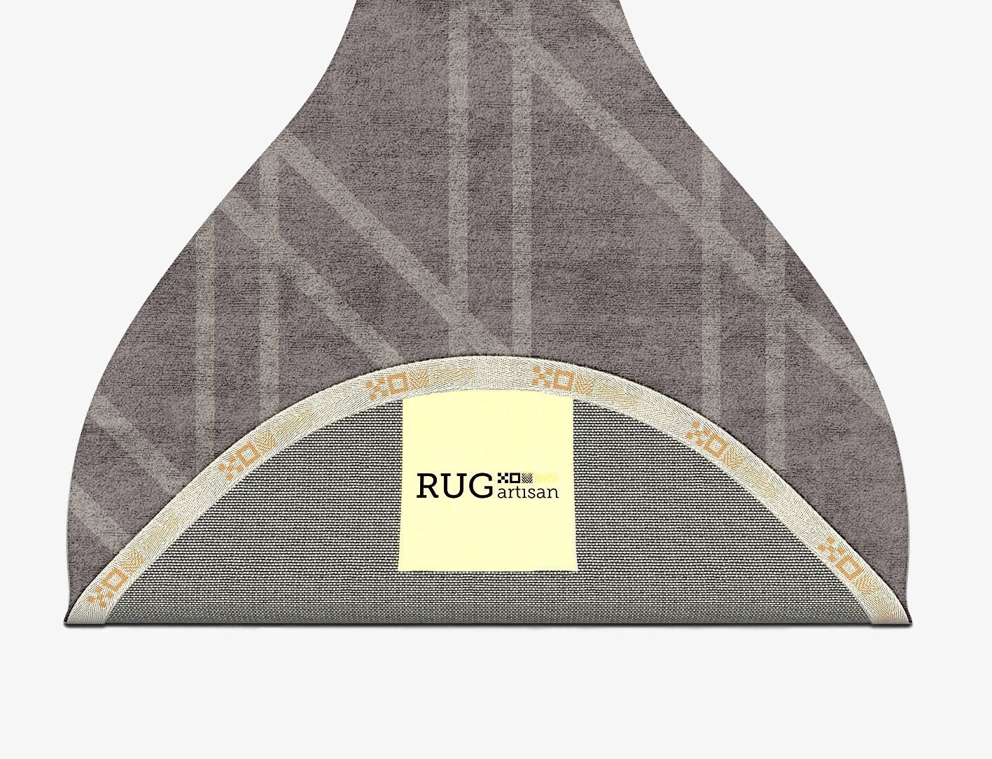 Rake Minimalist Drop Hand Tufted Bamboo Silk Custom Rug by Rug Artisan