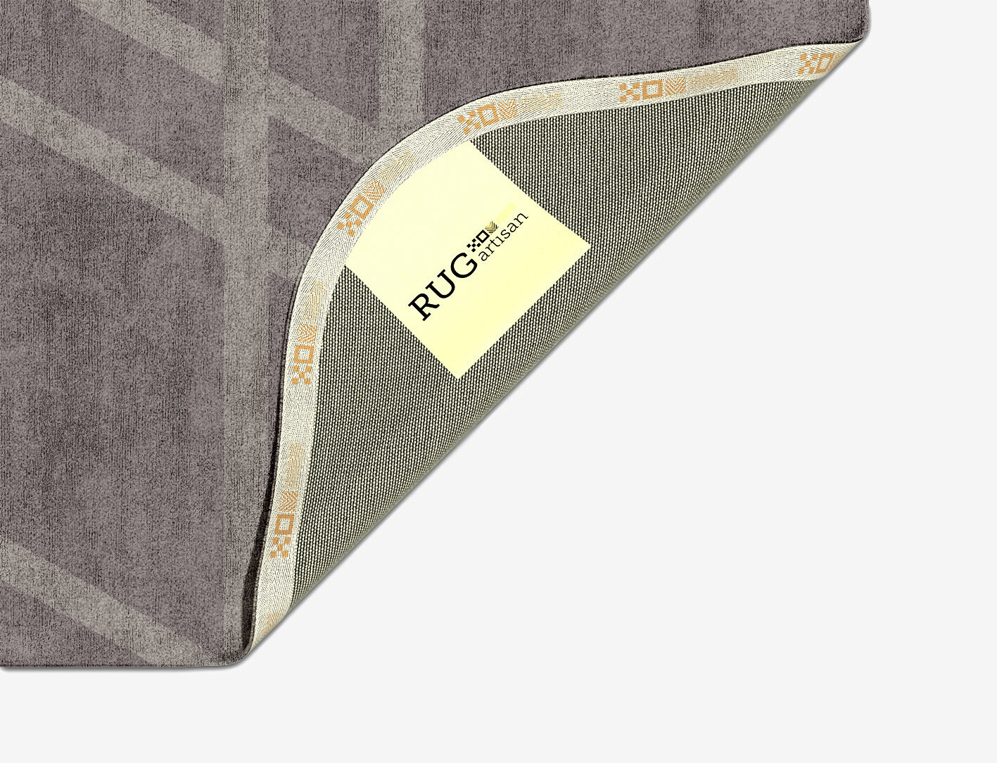 Rake Minimalist Oblong Hand Tufted Bamboo Silk Custom Rug by Rug Artisan
