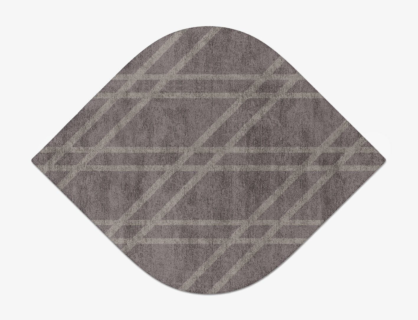 Rake Minimalist Ogee Hand Tufted Bamboo Silk Custom Rug by Rug Artisan