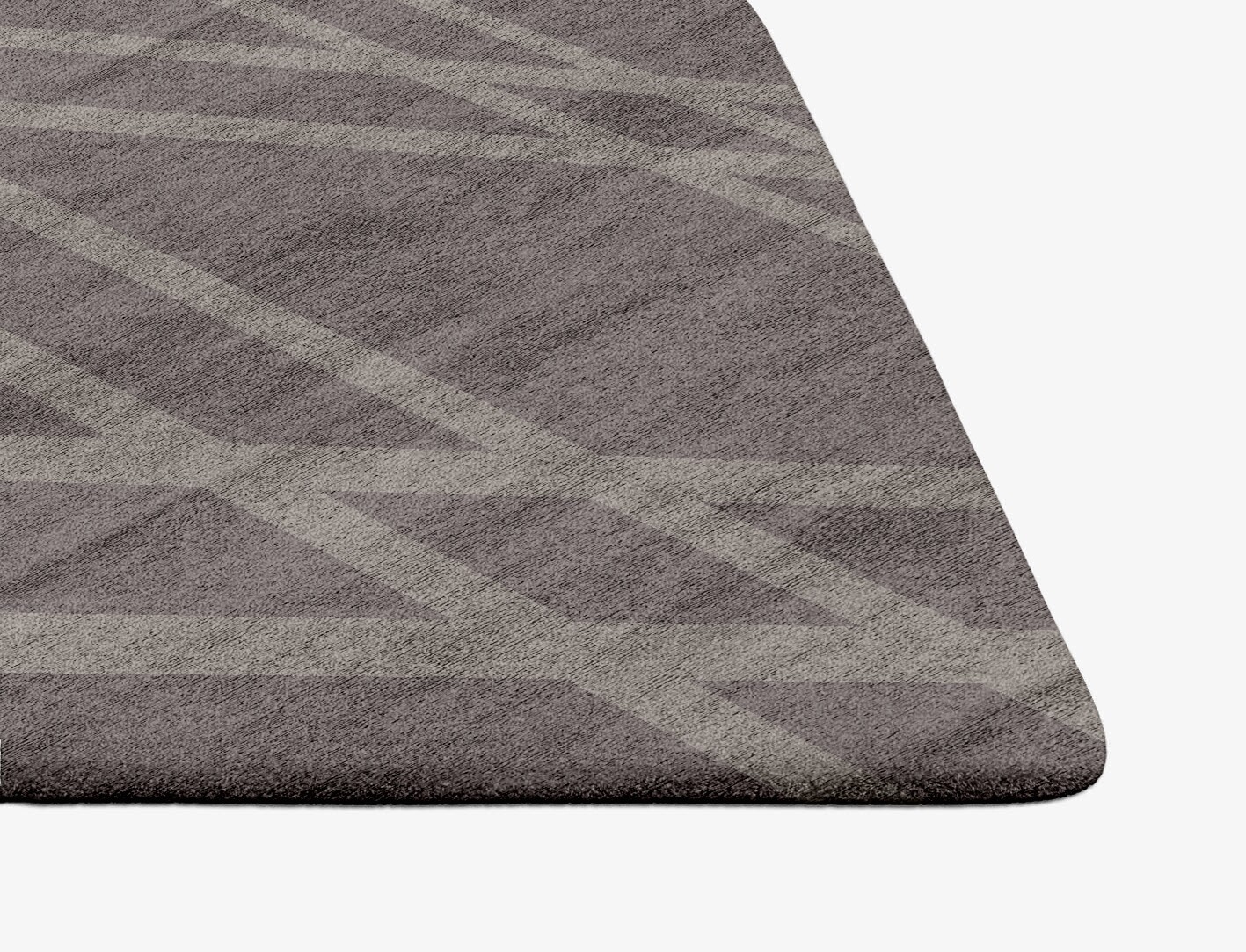 Rake Minimalist Ogee Hand Tufted Bamboo Silk Custom Rug by Rug Artisan