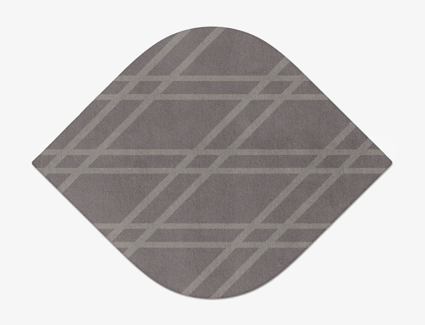Rake Minimalist Ogee Hand Tufted Pure Wool Custom Rug by Rug Artisan