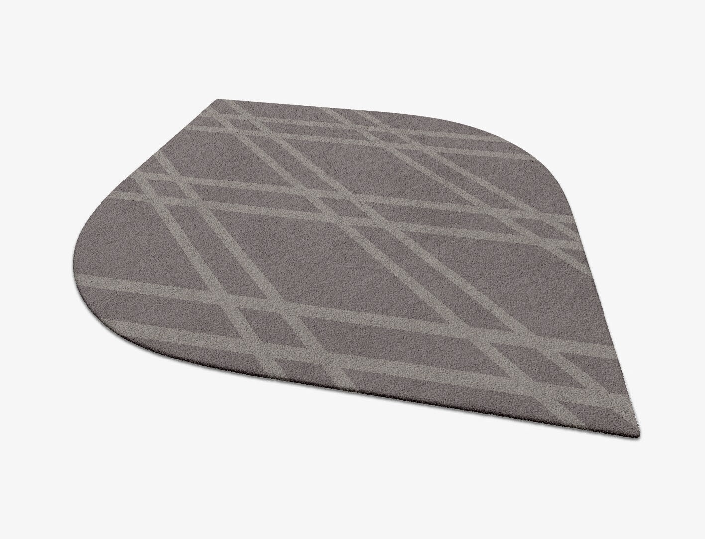 Rake Minimalist Ogee Hand Tufted Pure Wool Custom Rug by Rug Artisan