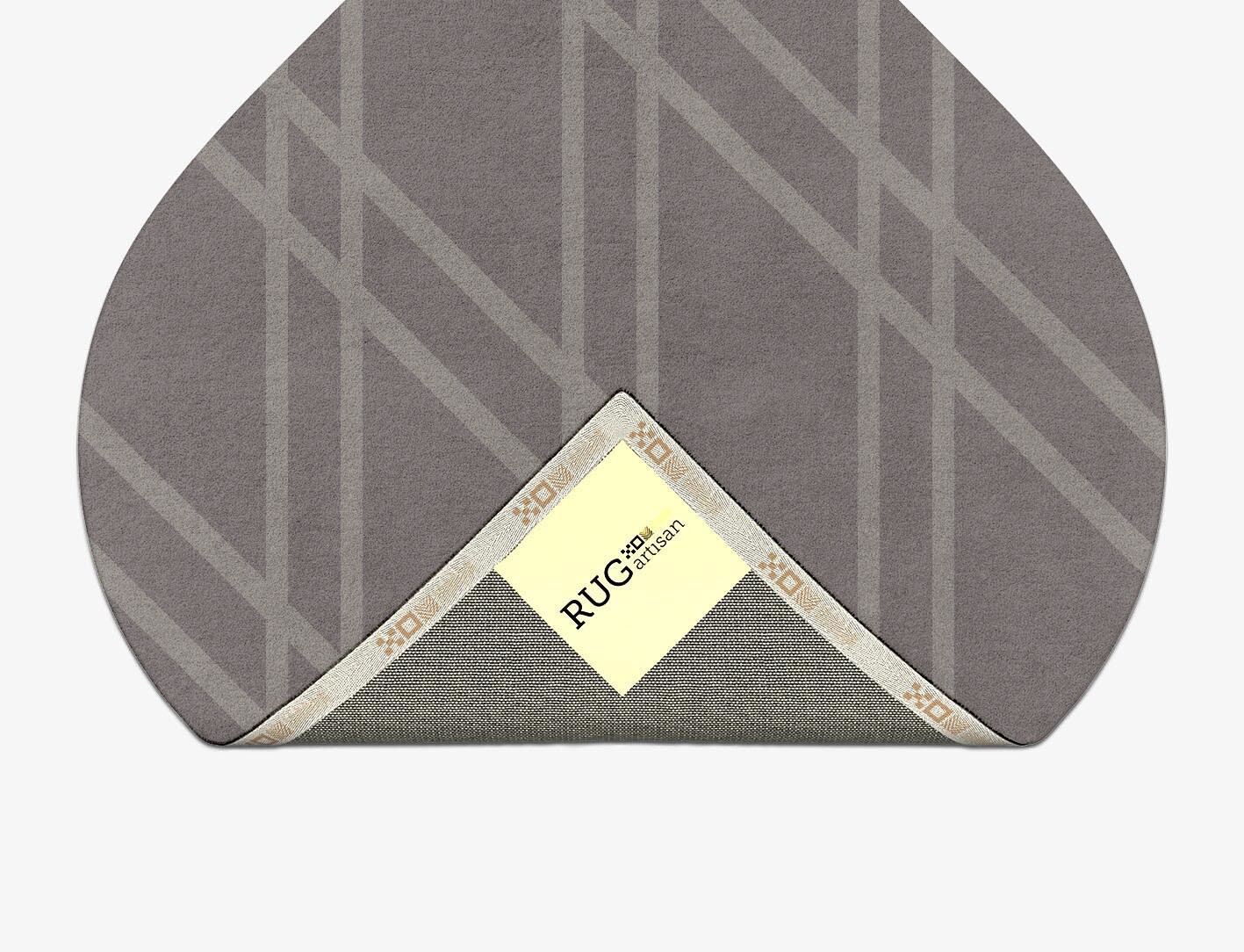 Rake Minimalist Ogee Hand Tufted Pure Wool Custom Rug by Rug Artisan