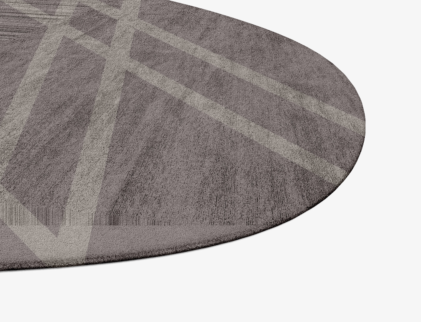 Rake Minimalist Splash Hand Tufted Bamboo Silk Custom Rug by Rug Artisan