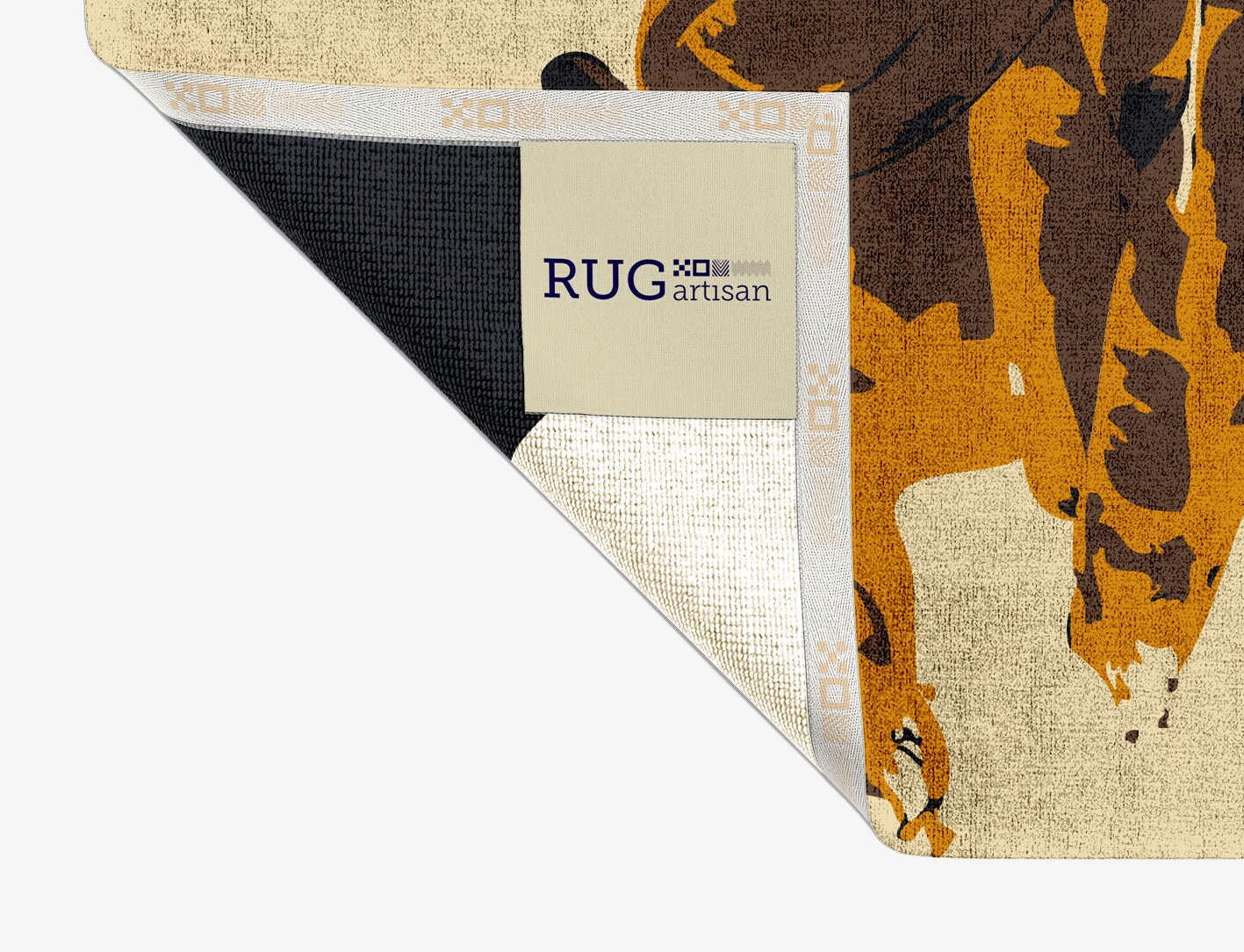 Rame Abstract Rectangle Hand Knotted Bamboo Silk Custom Rug by Rug Artisan