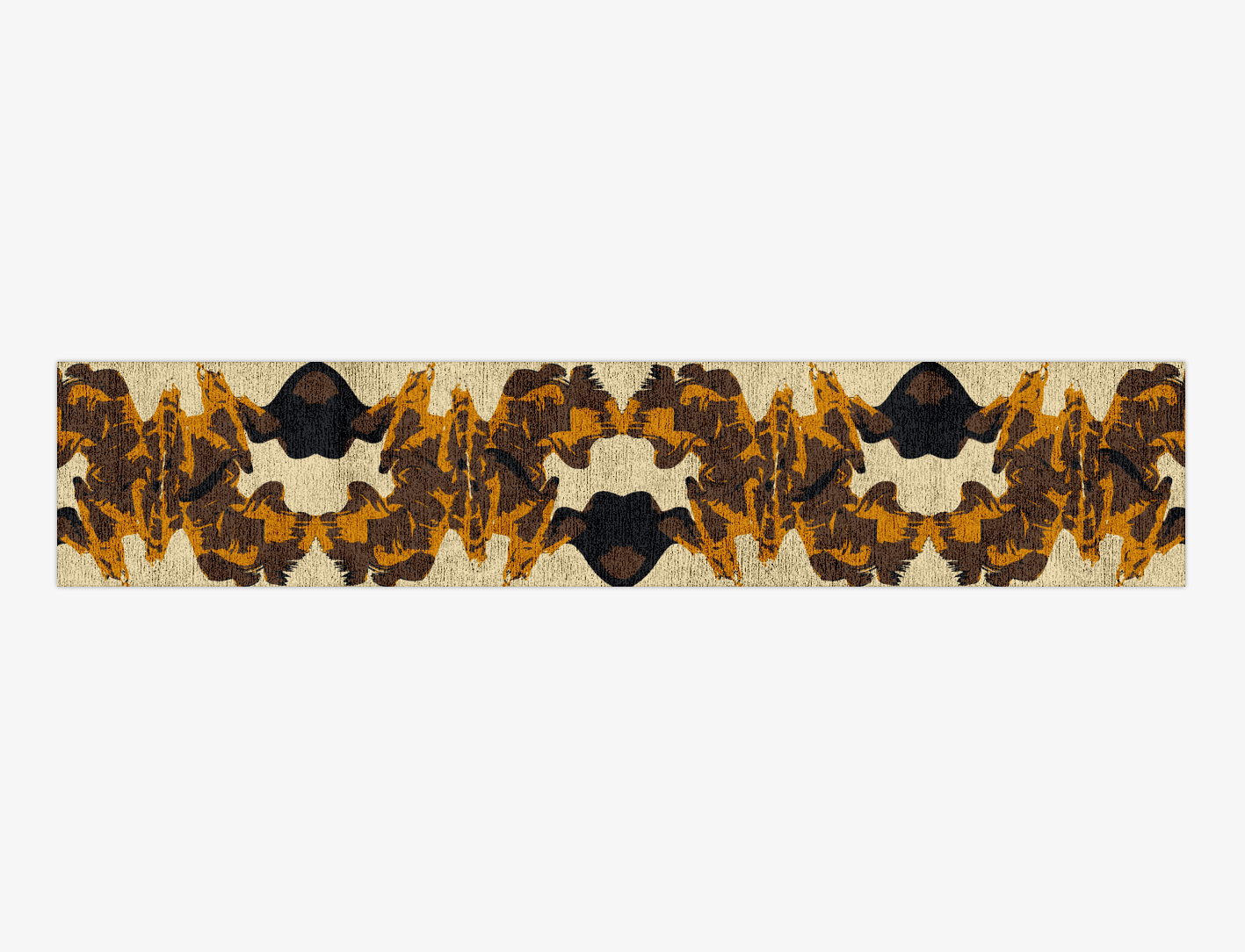 Rame Abstract Runner Hand Knotted Bamboo Silk Custom Rug by Rug Artisan