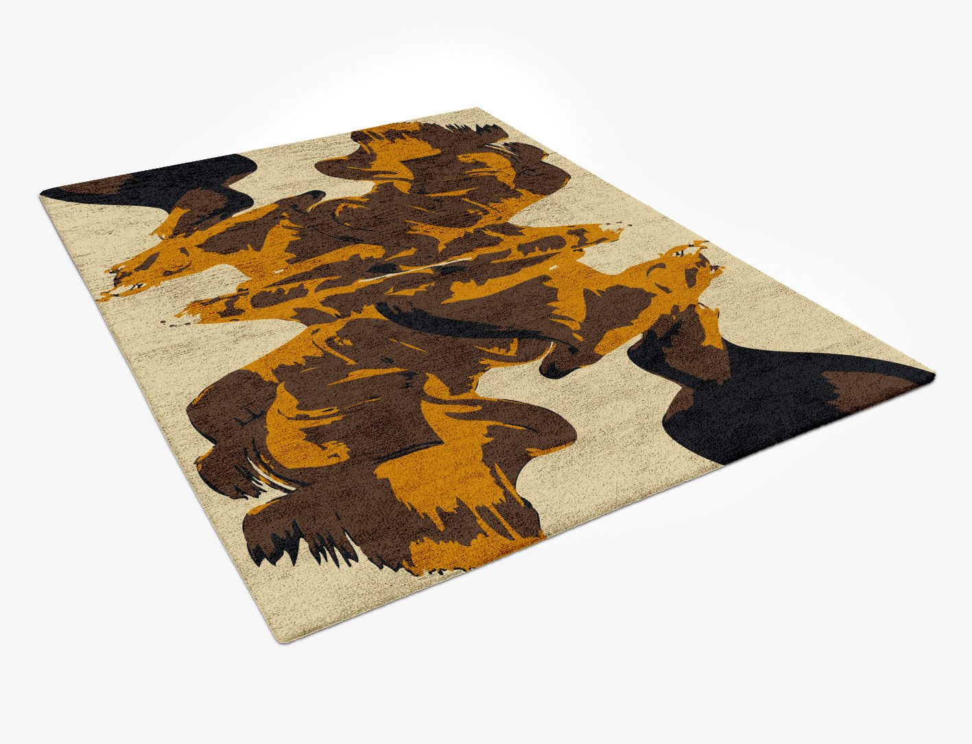 Rame Abstract Rectangle Hand Tufted Bamboo Silk Custom Rug by Rug Artisan