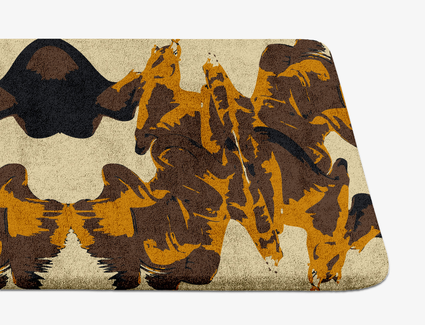 Rame Abstract Runner Hand Tufted Bamboo Silk Custom Rug by Rug Artisan