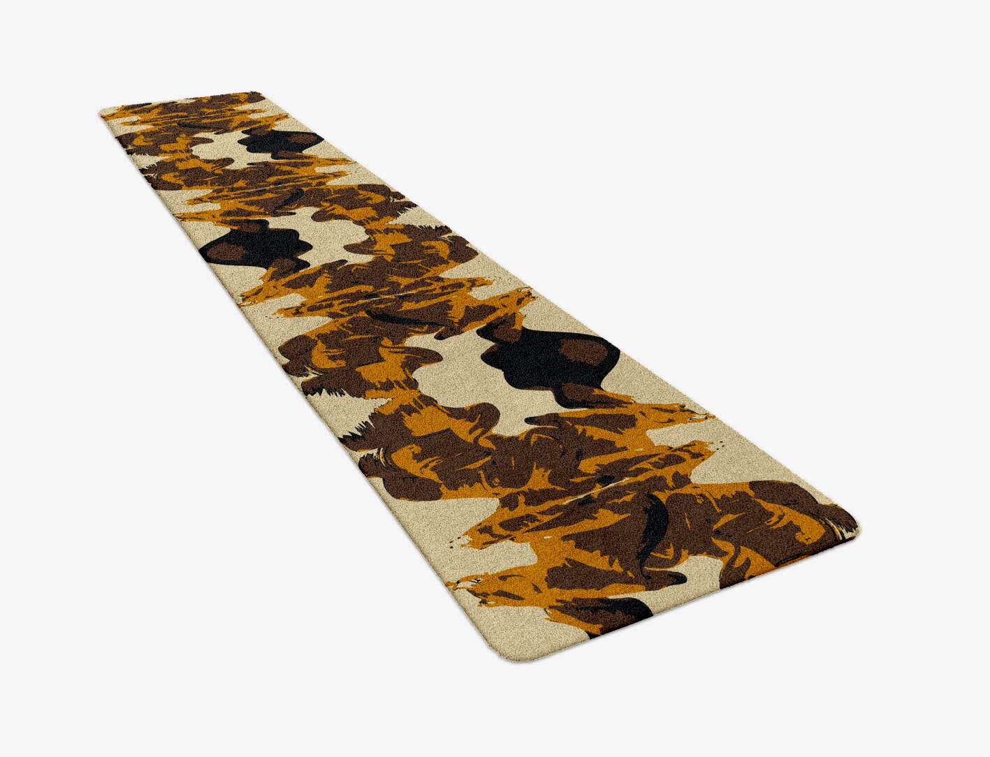 Rame Abstract Runner Hand Tufted Pure Wool Custom Rug by Rug Artisan