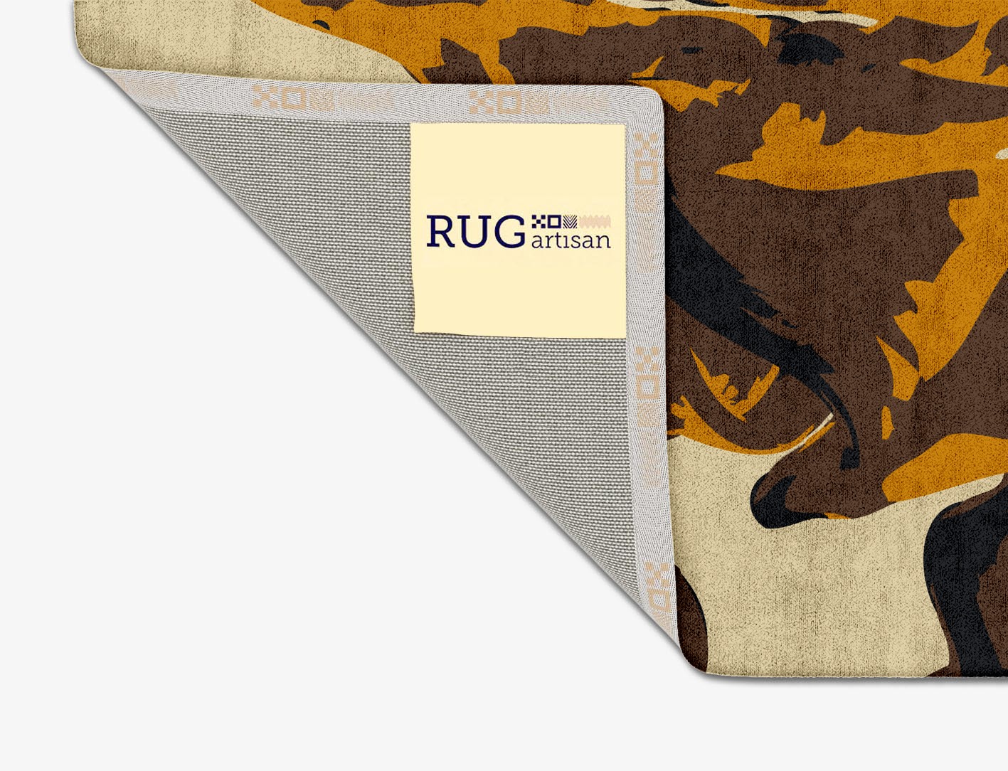 Rame Abstract Square Hand Tufted Bamboo Silk Custom Rug by Rug Artisan