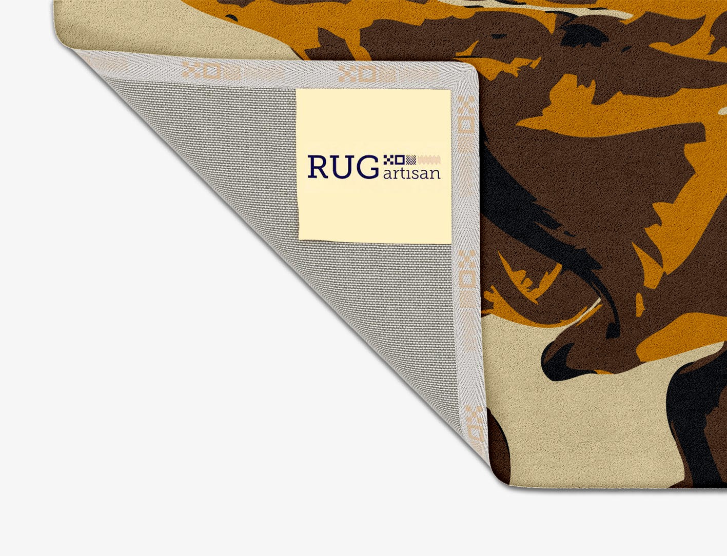 Rame Abstract Square Hand Tufted Pure Wool Custom Rug by Rug Artisan