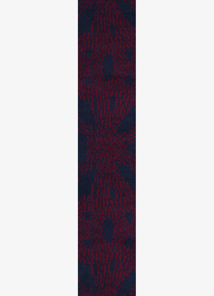 Ramp Abstract Runner Flatweave Bamboo Silk Custom Rug by Rug Artisan