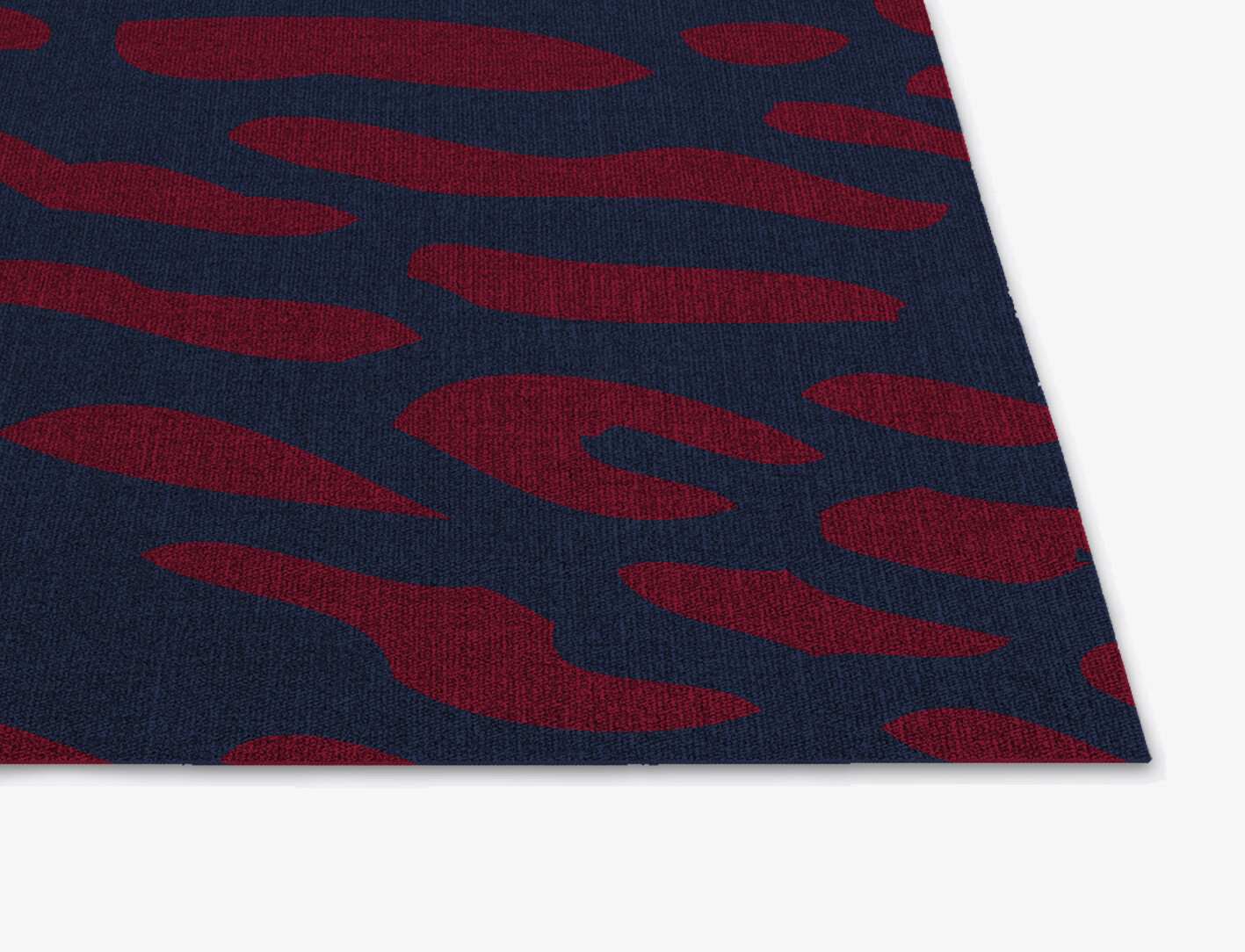 Ramp Abstract Square Flatweave New Zealand Wool Custom Rug by Rug Artisan