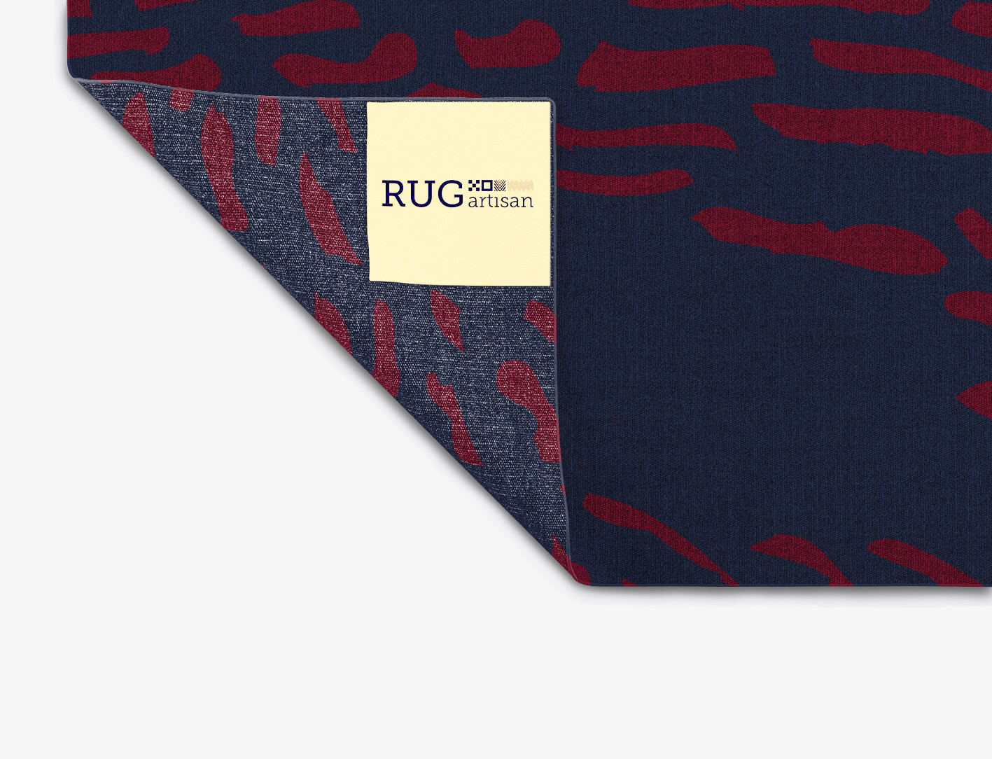 Ramp Abstract Square Flatweave New Zealand Wool Custom Rug by Rug Artisan