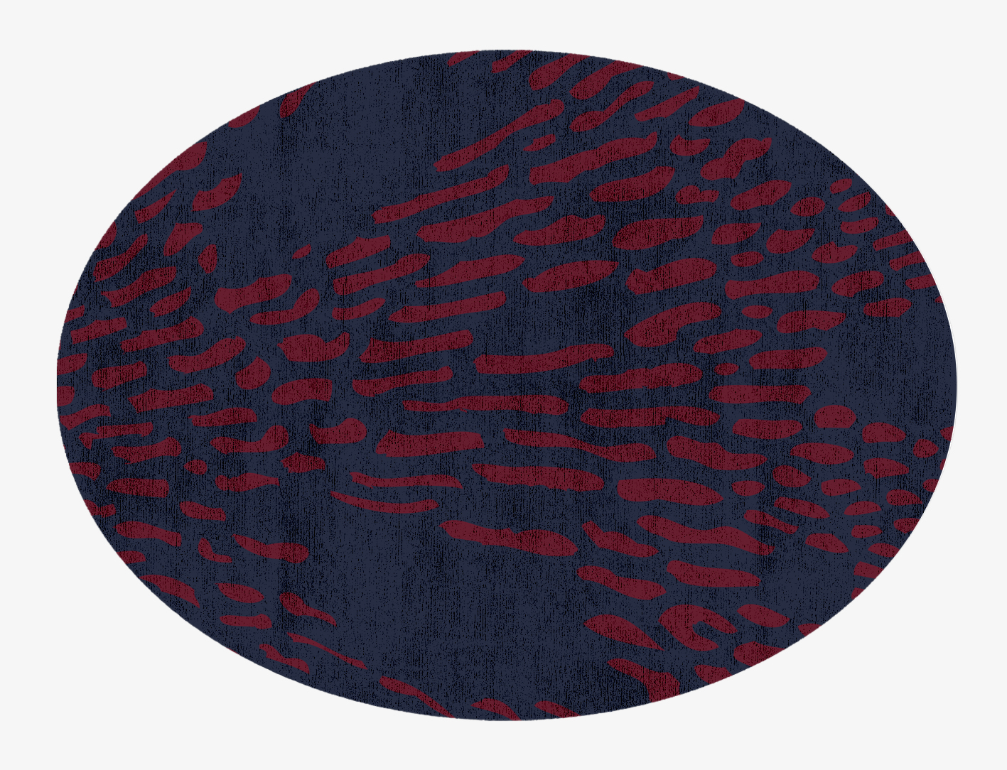 Ramp Abstract Oval Hand Knotted Bamboo Silk Custom Rug by Rug Artisan