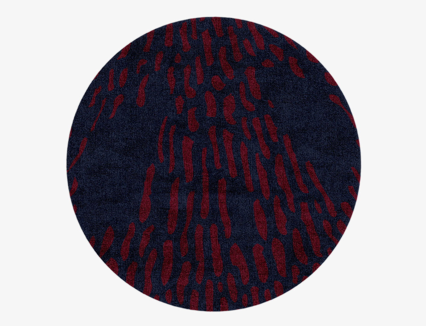 Ramp Abstract Round Hand Knotted Bamboo Silk Custom Rug by Rug Artisan