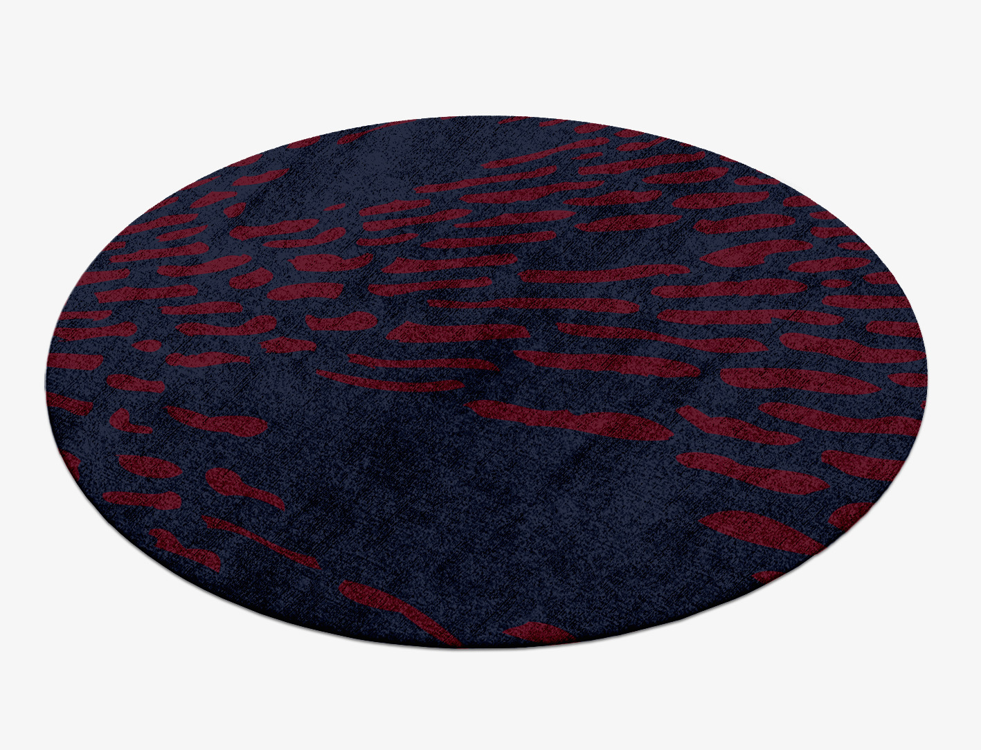 Ramp Abstract Round Hand Knotted Bamboo Silk Custom Rug by Rug Artisan
