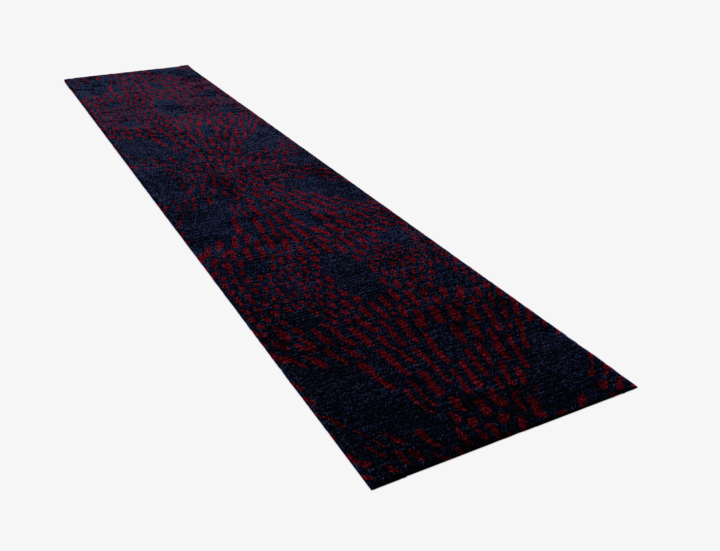 Ramp Abstract Runner Hand Knotted Bamboo Silk Custom Rug by Rug Artisan