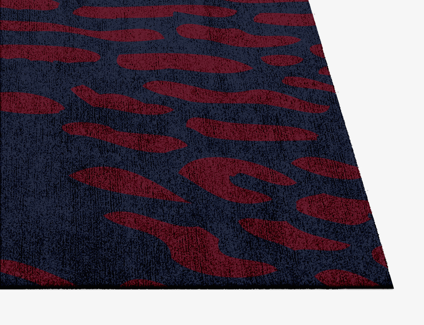 Ramp Abstract Square Hand Knotted Bamboo Silk Custom Rug by Rug Artisan