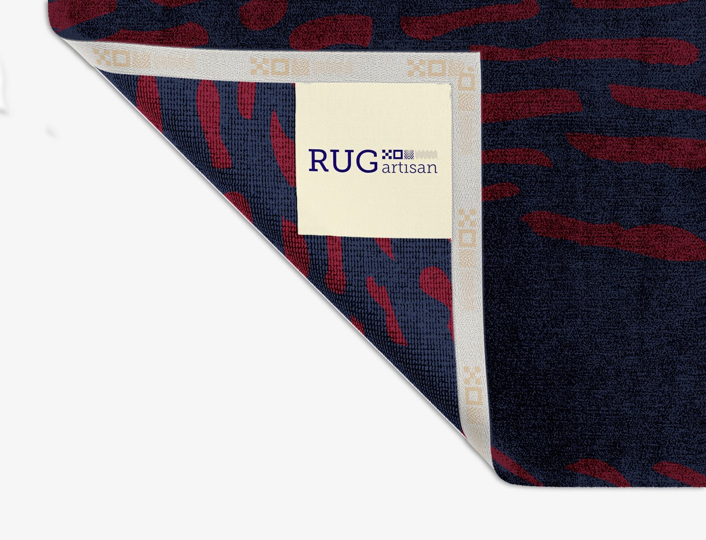 Ramp Abstract Square Hand Knotted Bamboo Silk Custom Rug by Rug Artisan