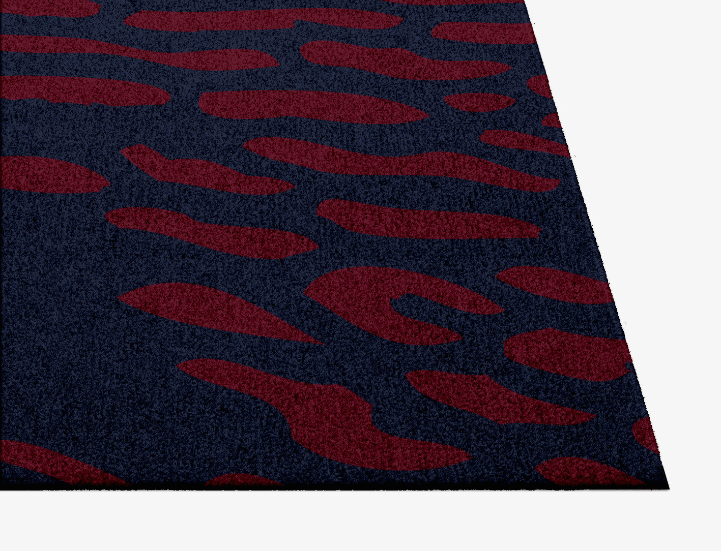 Ramp Abstract Square Hand Knotted Tibetan Wool Custom Rug by Rug Artisan