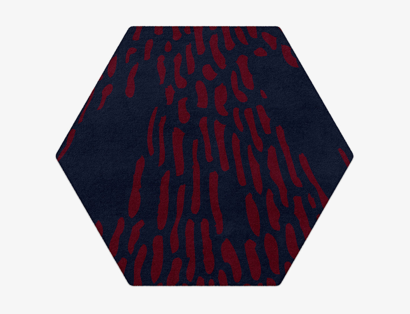 Ramp Abstract Hexagon Hand Tufted Pure Wool Custom Rug by Rug Artisan