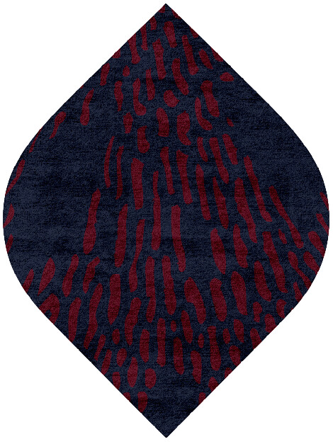 Ramp Abstract Ogee Hand Tufted Bamboo Silk Custom Rug by Rug Artisan