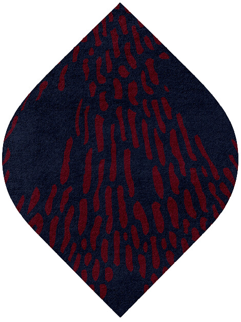 Ramp Abstract Ogee Hand Tufted Pure Wool Custom Rug by Rug Artisan