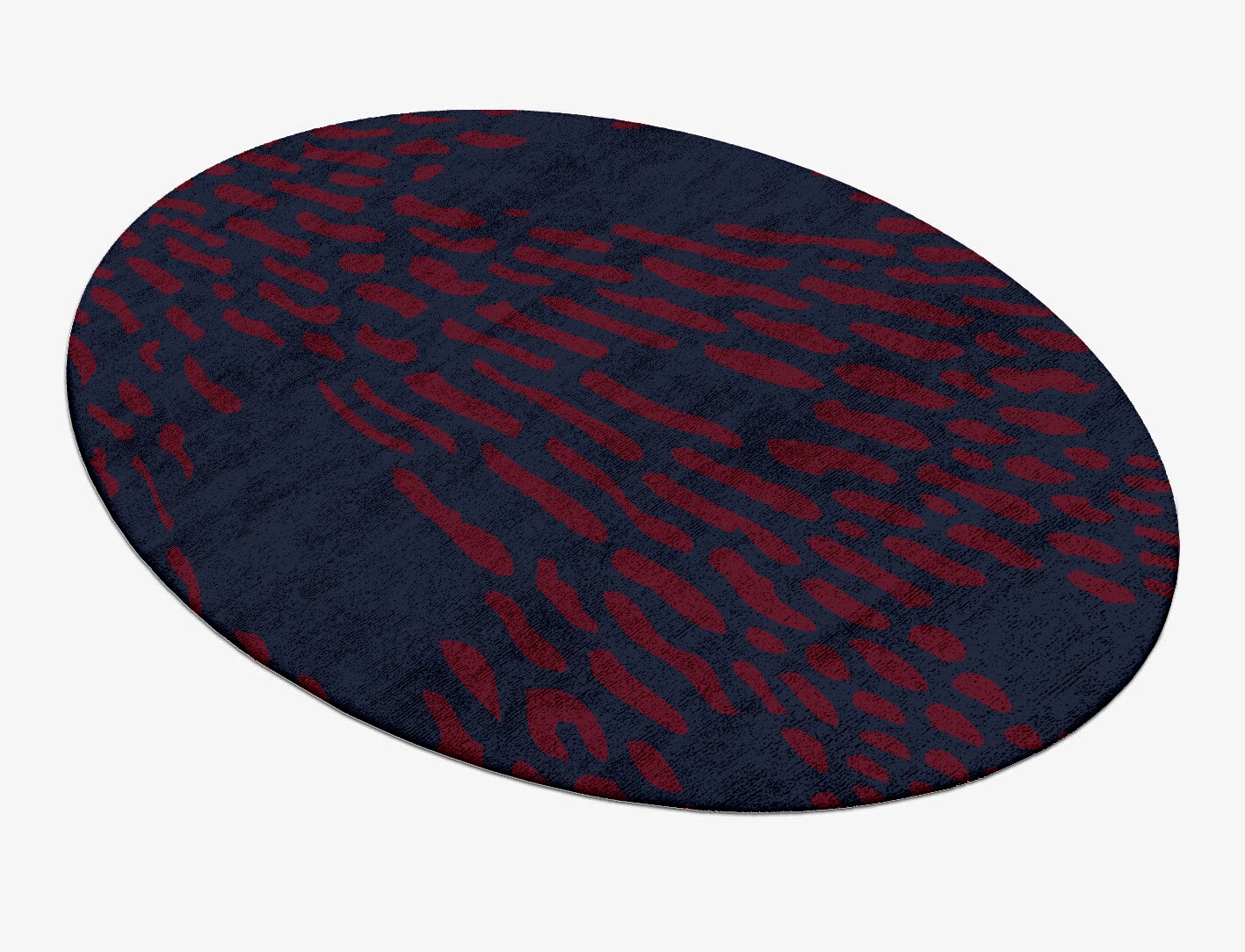 Ramp Abstract Oval Hand Tufted Bamboo Silk Custom Rug by Rug Artisan