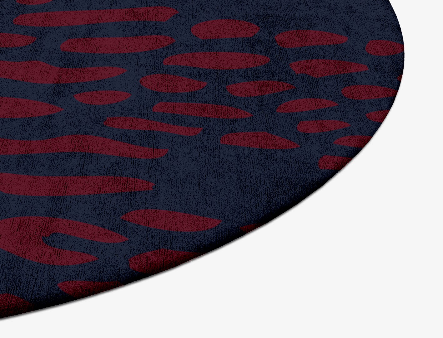 Ramp Abstract Oval Hand Tufted Bamboo Silk Custom Rug by Rug Artisan