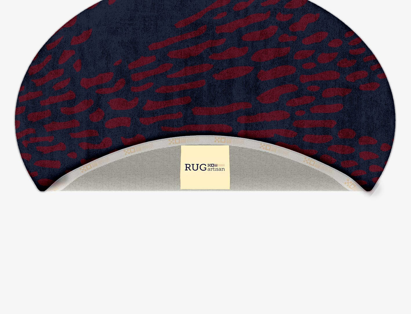 Ramp Abstract Oval Hand Tufted Bamboo Silk Custom Rug by Rug Artisan