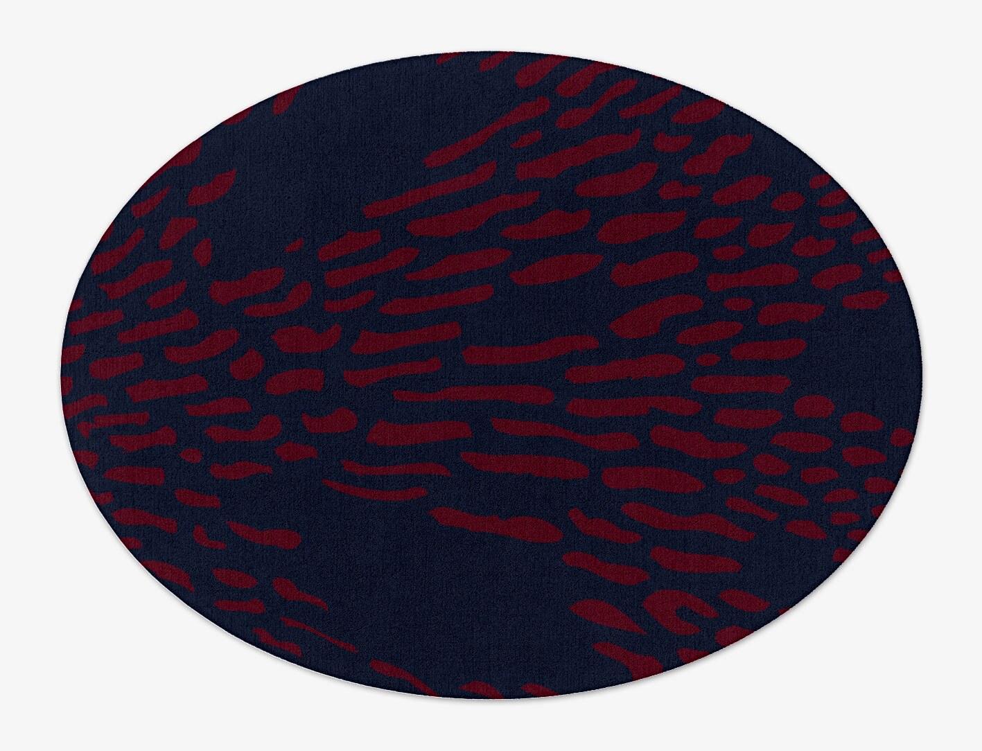 Ramp Abstract Oval Hand Tufted Pure Wool Custom Rug by Rug Artisan